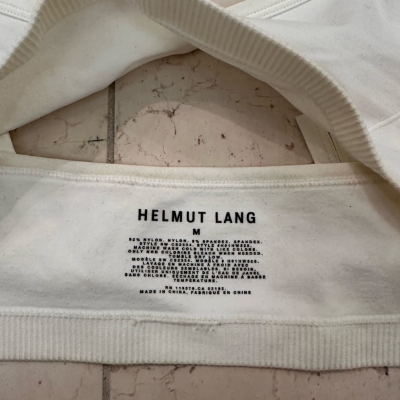 Helmut Lang White Double Strap Stretch Bra - Picture 4 of 12